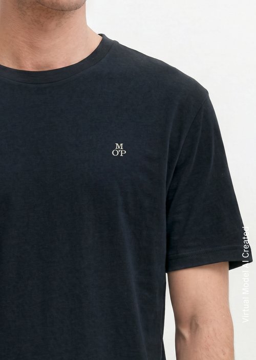 T-shirt regular garment-dyed — Dark Navy