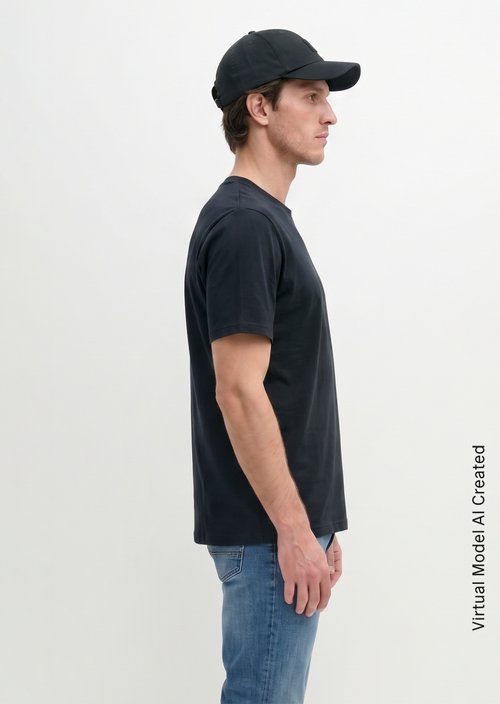 T-shirt regular garment-dyed — Dark Navy