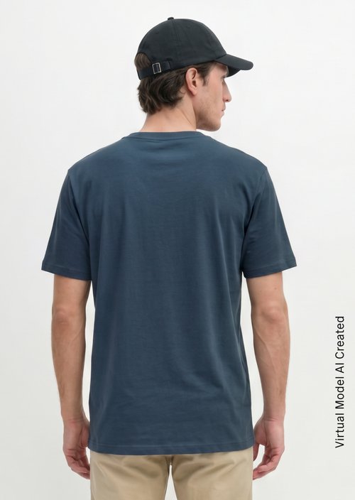 T-shirt regular garment-dyed — Moon Stone