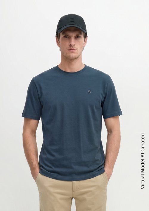 T-shirt regular garment-dyed — Moon Stone