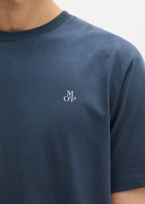 T-Shirt regular garment-dyed Moon Stone in Detailansicht