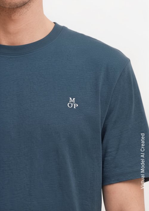 T-shirt regular garment-dyed — Moon Stone