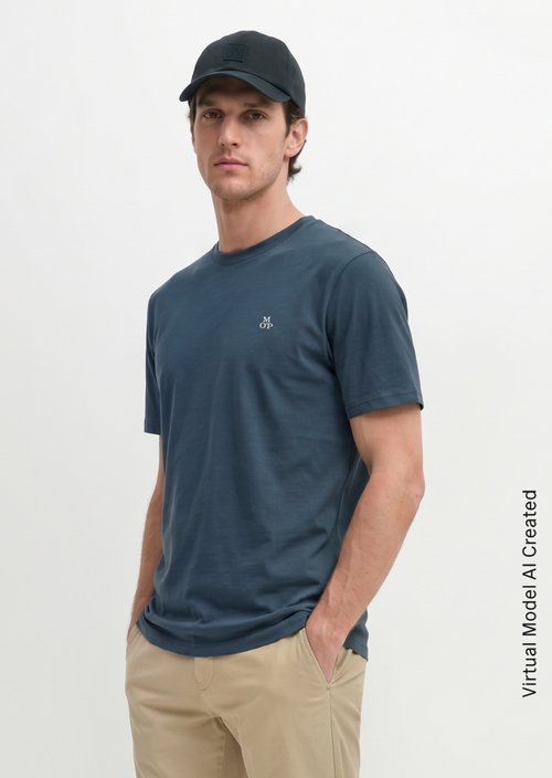 T-shirt regular garment-dyed — Moon Stone