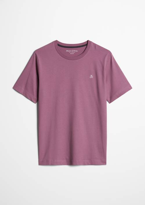 T-shirt regular garment-dyed Light Mauve en vue isolée sans mannequin