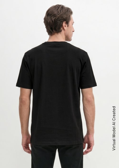 T-shirt regular — Black