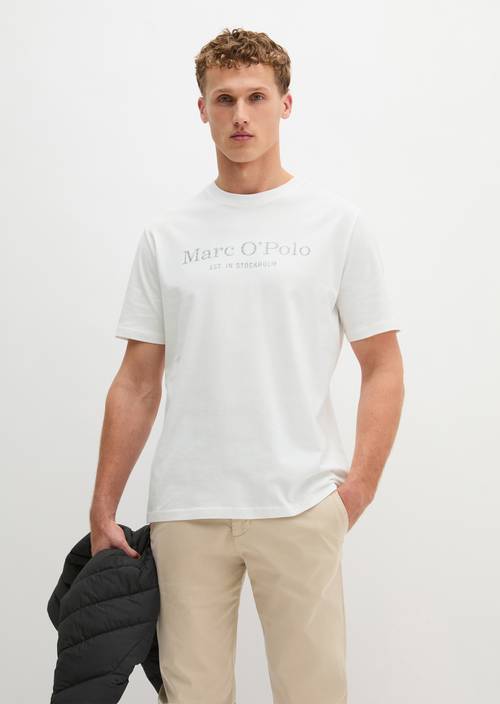 T-shirt regular White en vue de face