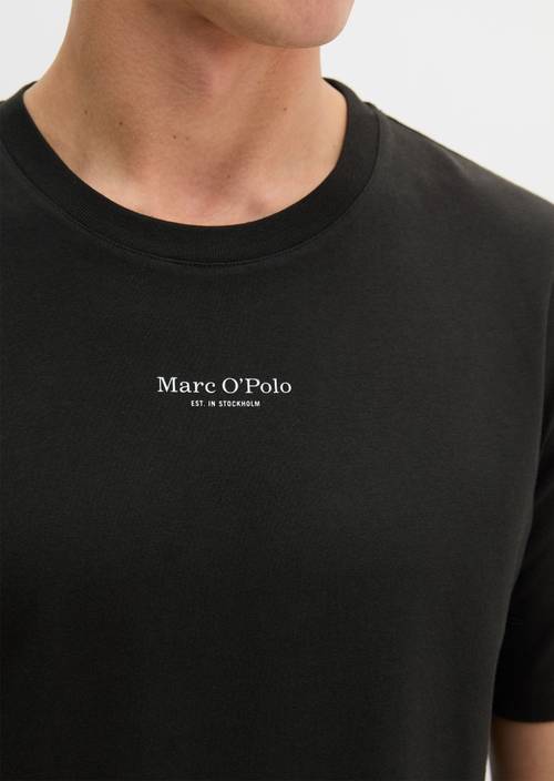 T-shirt regular Black in detail view