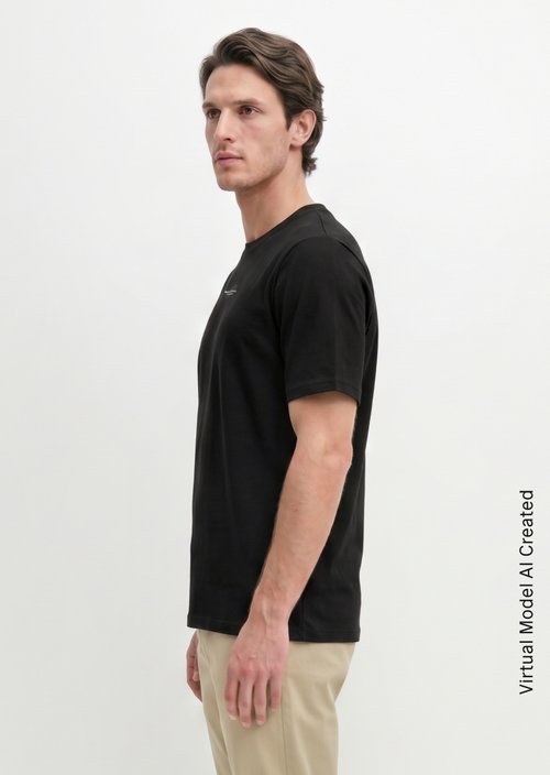 T-shirt regular — Black