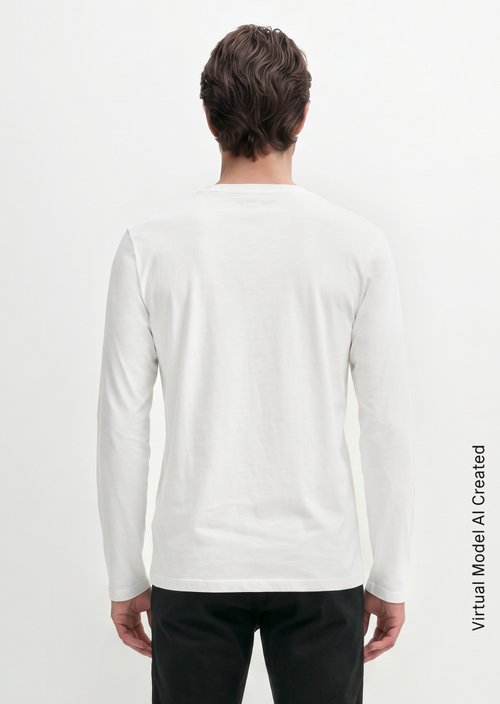 Longsleeve shaped — White