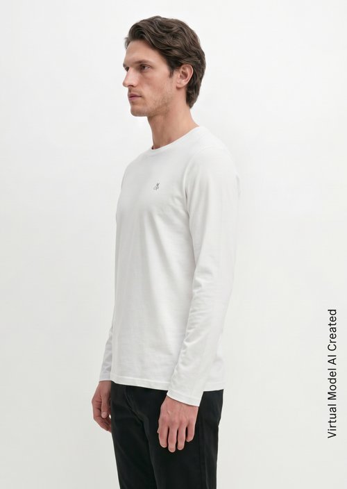 Longsleeve shaped — White