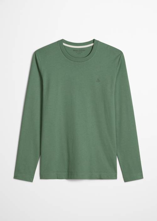 Longsleeve shaped Green Bamboo in freigestellter Ansicht ohne Model