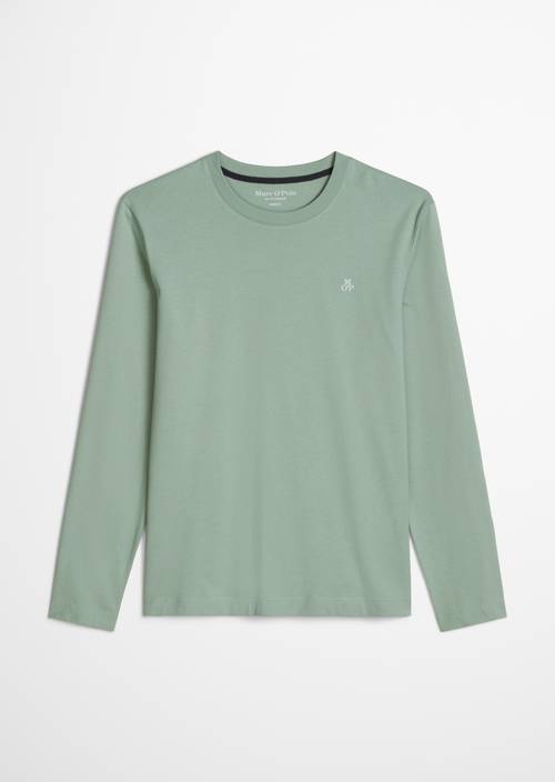 Longsleeve shaped Faded Mint in freigestellter Ansicht ohne Model