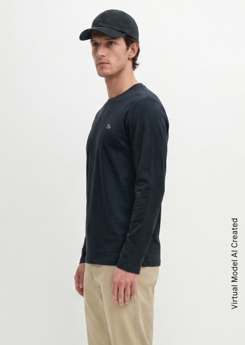 Longsleeve shaped — Dark Navy