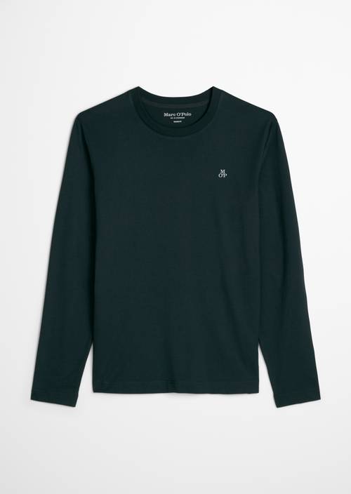 Longsleeve shaped Peppercorn Grey in freigestellter Ansicht ohne Model