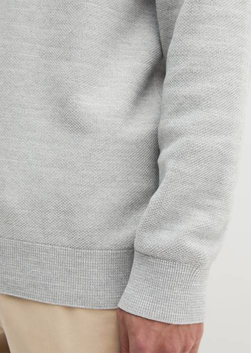 Sweater regular Silver Grey Melange in detail view