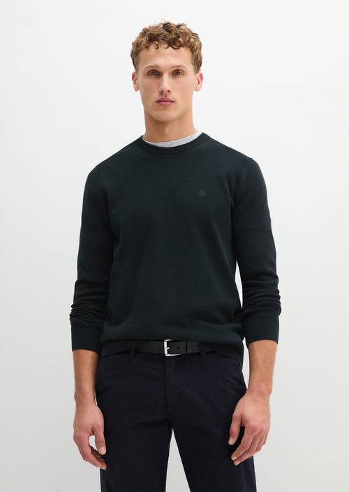 Sweater regular Dark Navy in front view