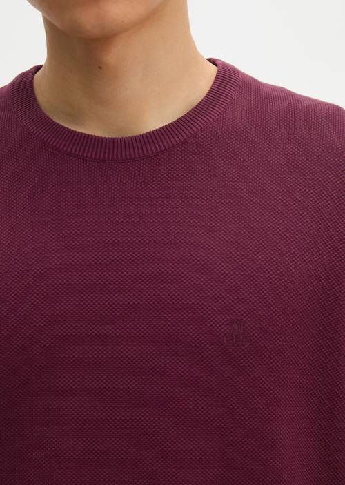 Pullover regular Dark Burgundy in Detailansicht