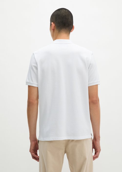 Piqué regular polo shirt — White