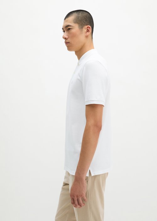 Piqué regular polo shirt — White