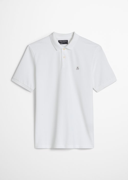 Piqué regular polo shirt — White