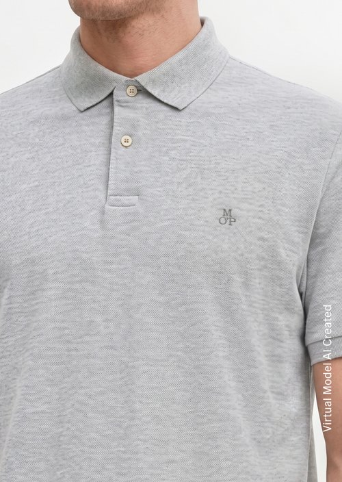 Piqué regular polo shirt — Iron Grey Melange