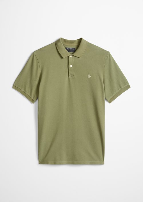 Piqué regular polo shirt — Olive