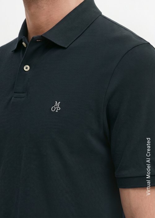 Piqué regular polo shirt — Dark Navy