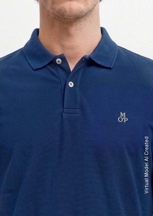 Piqué regular polo shirt — Iris Ink