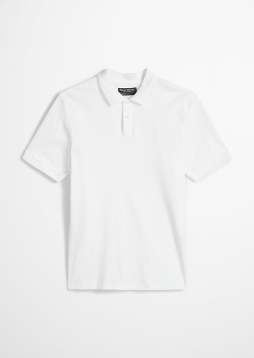 Piqué regular polo shirt — White