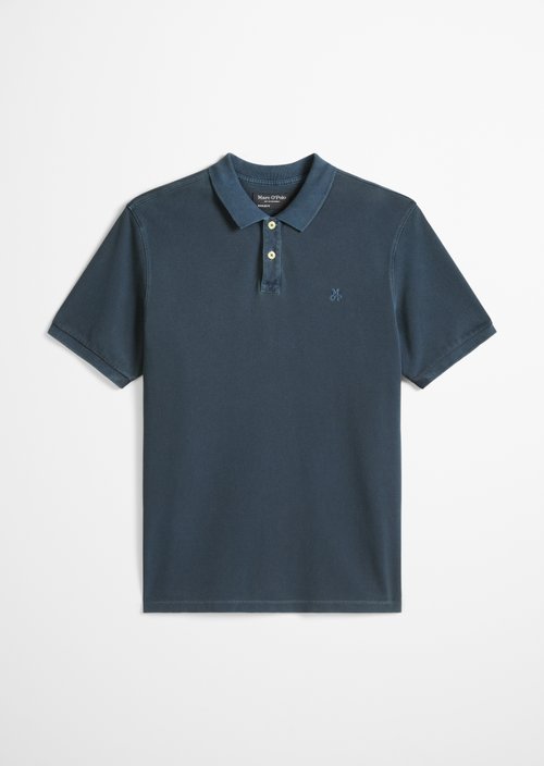 Piqué regular polo shirt — Navy Teal