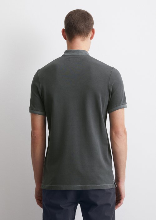 Piqué shaped polo shirt — Light Graphite