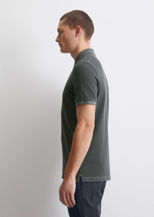 Piqué shaped polo shirt — Light Graphite