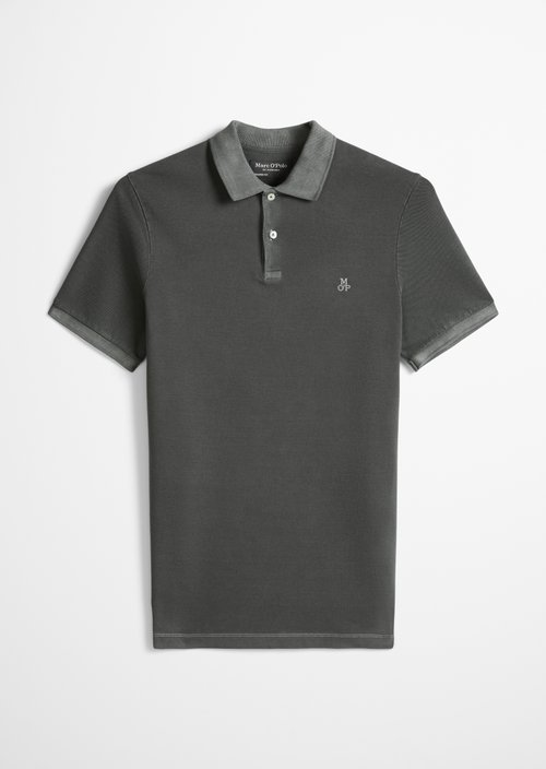 Piqué shaped polo shirt — Light Graphite
