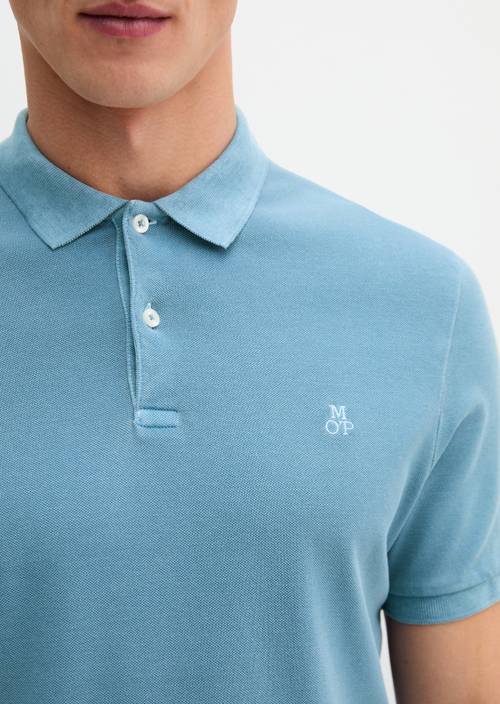 Polokošile ve tvaru piqué Murphy Marine v detailním pohledu