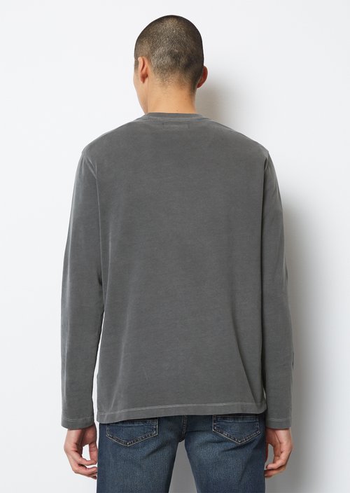Long sleeve top in a regular fit — Light Graphite