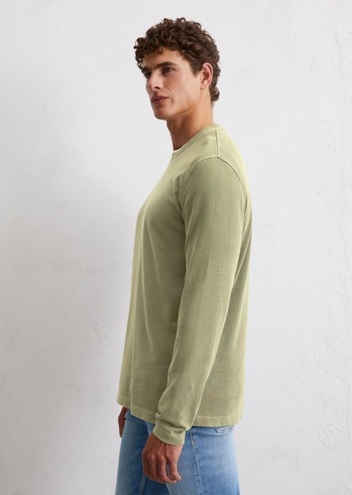Long sleeve top in a regular fit — Olive