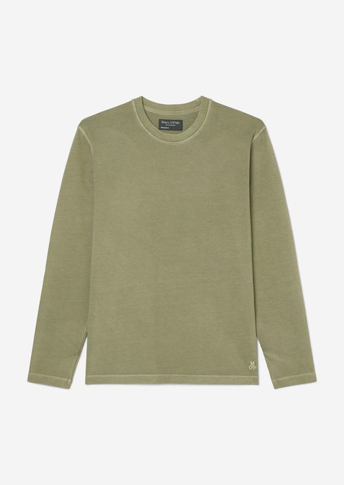 Long sleeve top in a regular fit — Olive