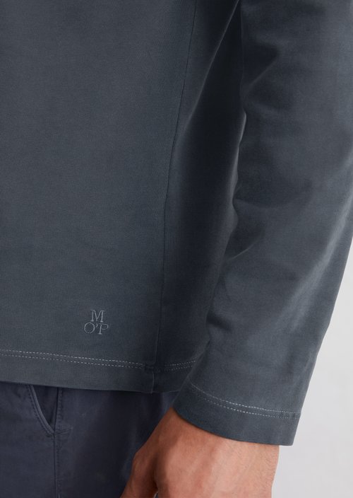 Long sleeve top in a regular fit — Dark Navy