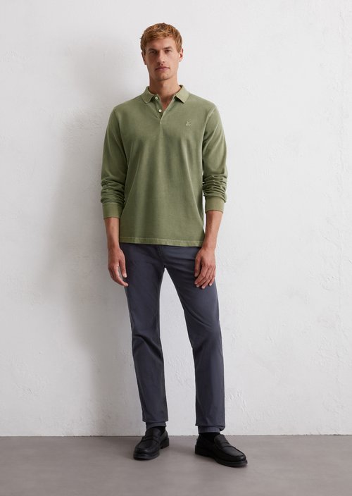 Polo shirt jersey regular — Olive