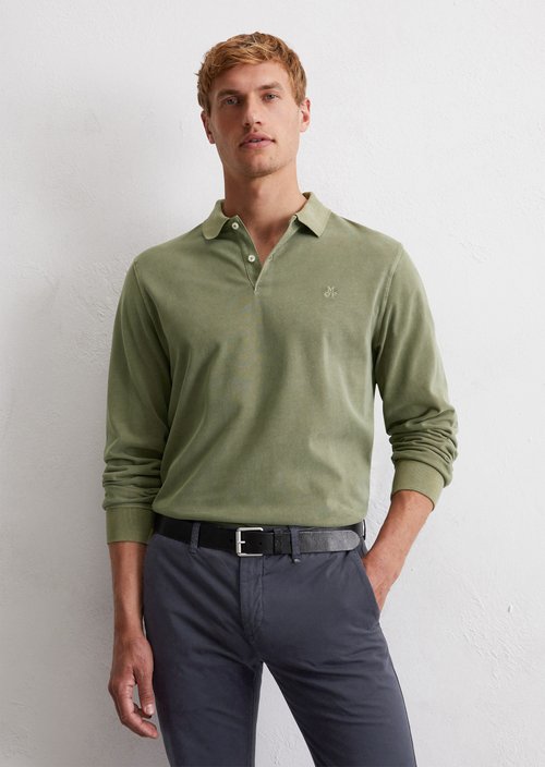 Polo shirt jersey regular — Olive