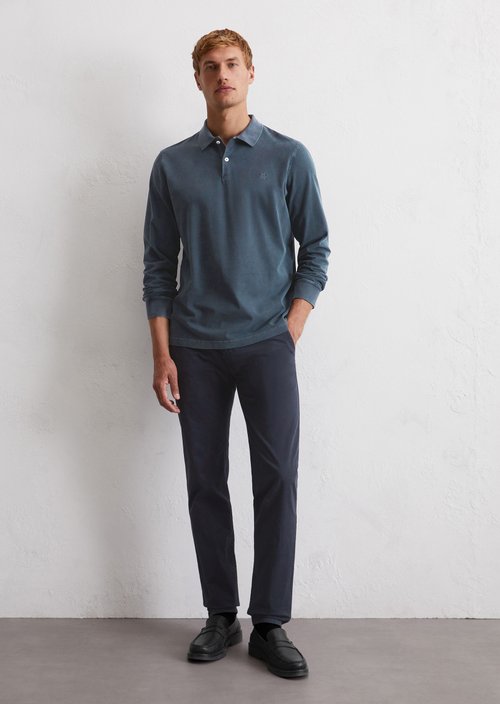 Polo shirt jersey regular — Dark Navy