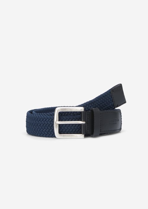 Braided belt — Navy Teal