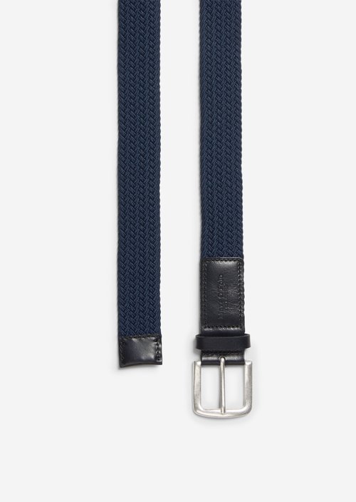 Braided belt — Navy Teal