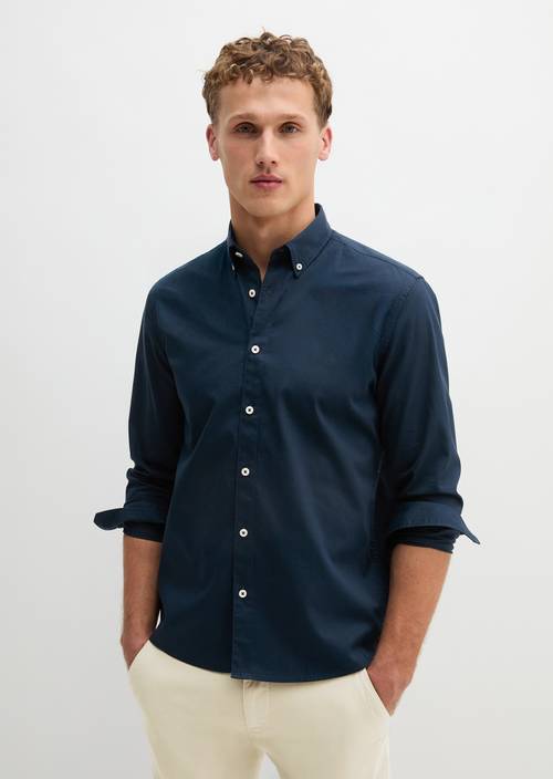 Chemise regular Dark Navy en vue de face