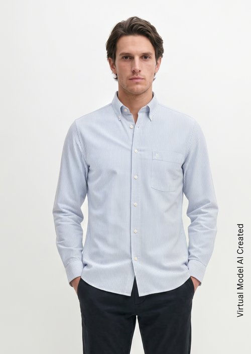 Oxford shirt regular — Dark Blue