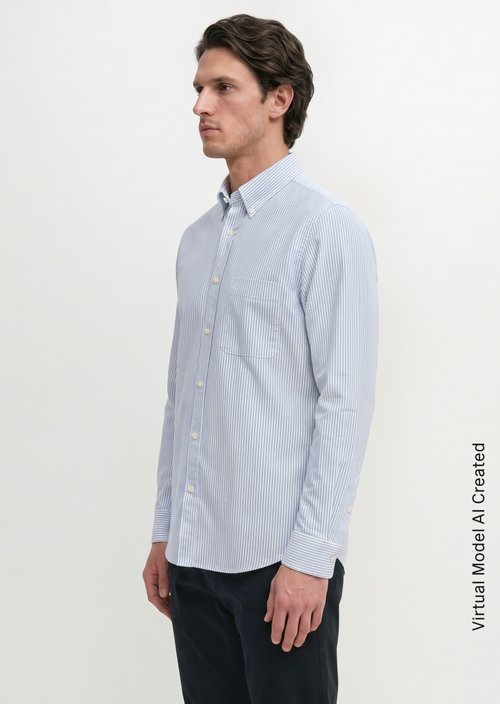 Oxford shirt regular — Dark Blue