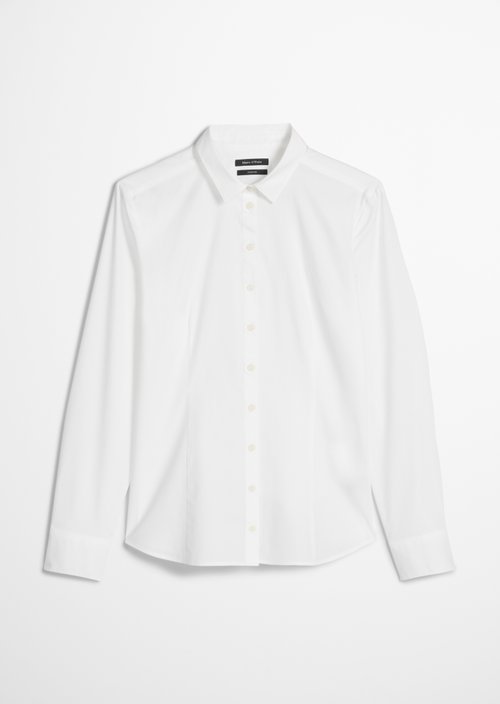 Long sleeve blouse — White