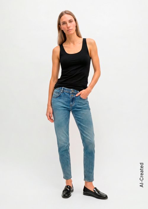 Tank top slim — Black