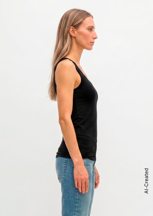 Tank top slim — Black