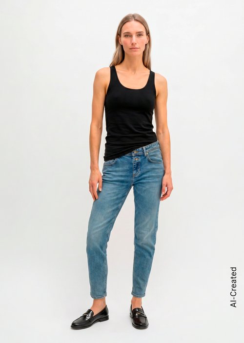 Tank top slim — Black